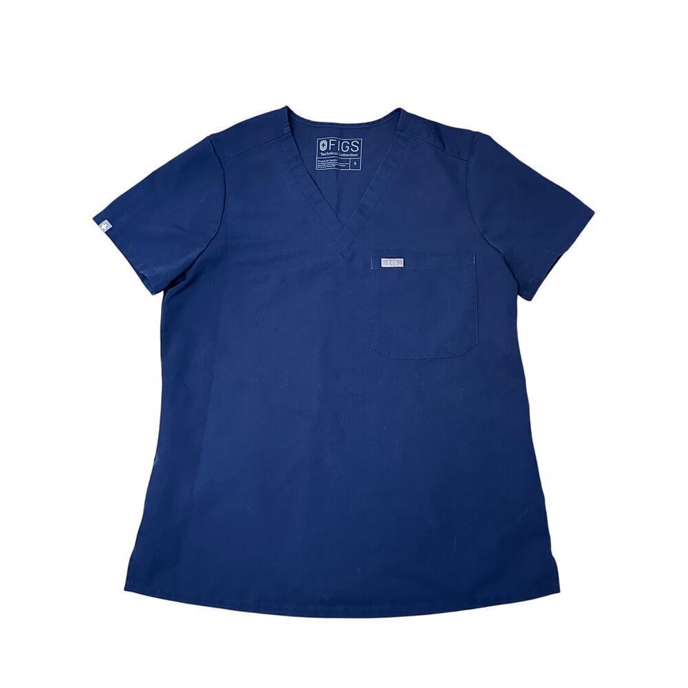 Figs Catarina One-Pocket Scrub Top‎ NAVY